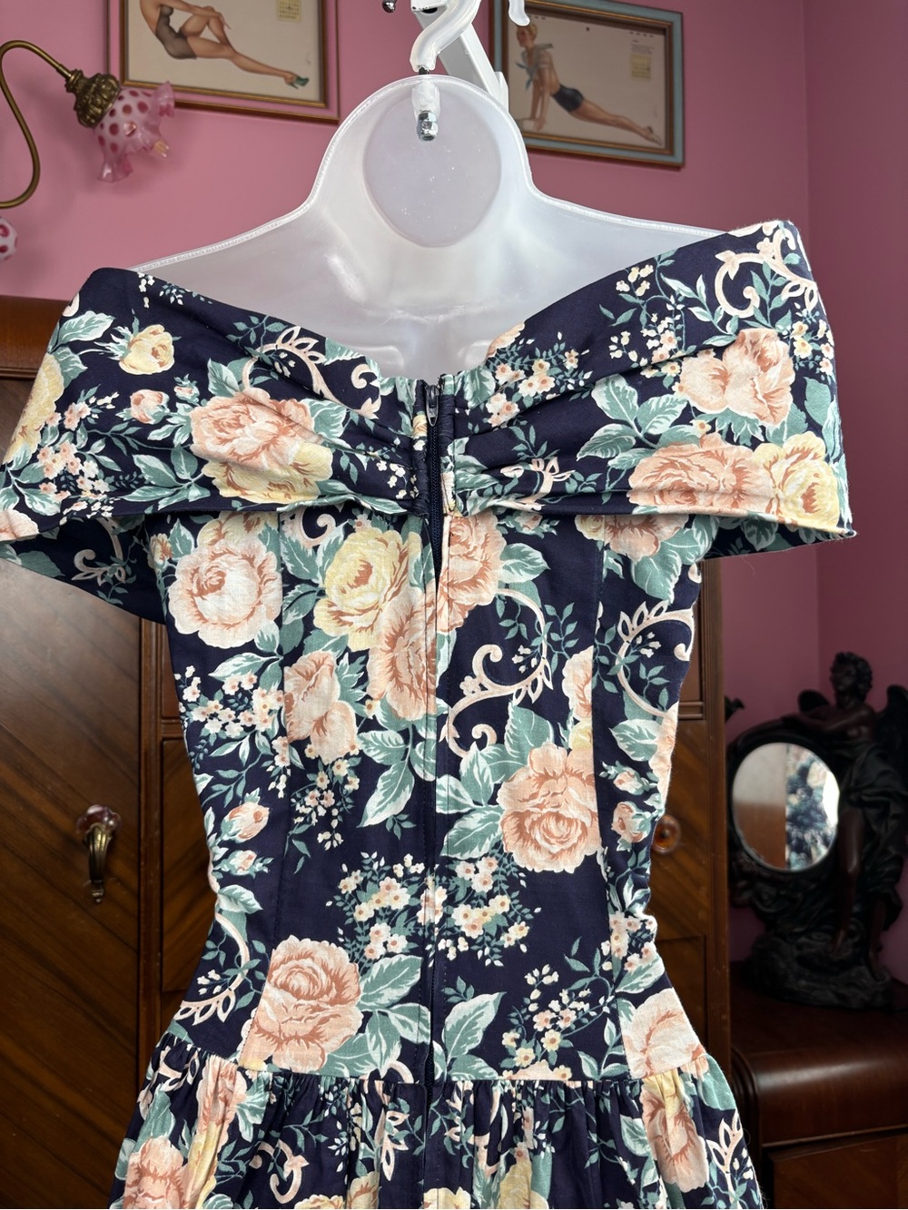 Vintage 80’s Romantic Jessica McClintock GUNNESAX Dress (Fits Modern US M) - Picture 10 of 11